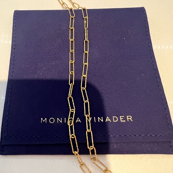 Monica Vinader Alta Textured Chain Necklace - Picture 5 of 6